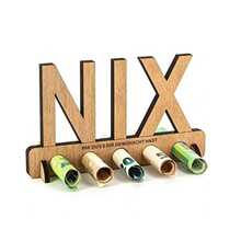 Wooden Money Gift - No Birthday Gift - NIX Gift - Wooden Gift - Unisex Money Gift - Multicolor - View 1