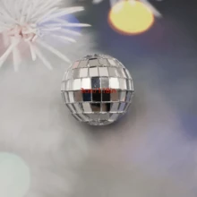 20pcs Mini Disco Balls - 70s Retro Silver Reflective Glass Hanging Decor, Suitable For Aesthetic Room Decoration, Wedding, Party, Christmas Holiday Decoration 1/10/33/48pcs - Clear - View 12