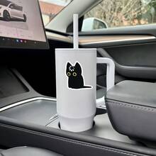 黑猫虚空贴纸 - 可爱、俏皮、趣味十足的贴纸，适用于笔记本电脑、汽车、行李箱、滑板等 | 适合青少年和成人，是创意装饰和送礼的绝佳选择 | 兼容电脑、手机、笔记本电脑、杯子、自行车、汽车、行李箱、滑板 | 设计贴纸 | 时尚图案，提升外观 | 防水防刮，是剪贴簿的理想之选 - 彩色 - 查看 7