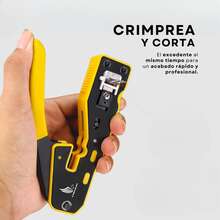 Crimping Pliers Crimper Standard Terminals Crimping Rj Vmingo - Yellow - View 5