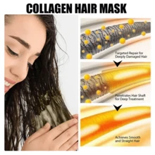 EELHOE Collagen Keratin Hair Mask Deeply Nourishes Dry And Damaged Hair, Contains Argan Oil And Keratin, Moisturizes Dry Hair, Prevents Breakage, Strengthens Hair, Prevents Split Ends, And Makes Hair Smoother,For Travel And School,Perfect Gift For Parents - Multicolor - View 8