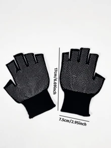 UV Protection Fingerless Gloves For Nail Lamp, Professional Gel Nail UV Protection Gloves, Nail Art Tools, Back To School, Nail Art Supplies - Multicolor - View 4