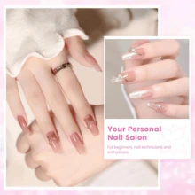Acrylic Nail Kit ,Clear White Pink 28g*3 Acrylic Powder And 75ml Liquid Set Brush Forms Cuticle Oil Pen Top& Base Coat Tools Manicure Nails Kit Acrylics Set For Beginners Gifts DIY Salon Home - Bộ móng Acrylic - Xem 10