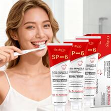 La pasta dental blanqueadora SP6 de 120 g contiene aceite de coco, bicarbonato de sodio y menta. Esta pasta suave limpia eficazmente los dientes, elimina las manchas y el amarilleamiento, y cuida tu salud bucal. - Menta - Ver 1