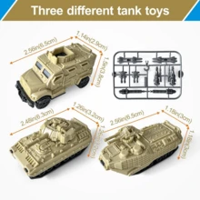 3件套儿童直升机玩具，含3辆迷你小车、救援篮、子弹发射装置，适合3岁及以上男孩，STEM教育学习玩具 - 彩色 - 查看 6