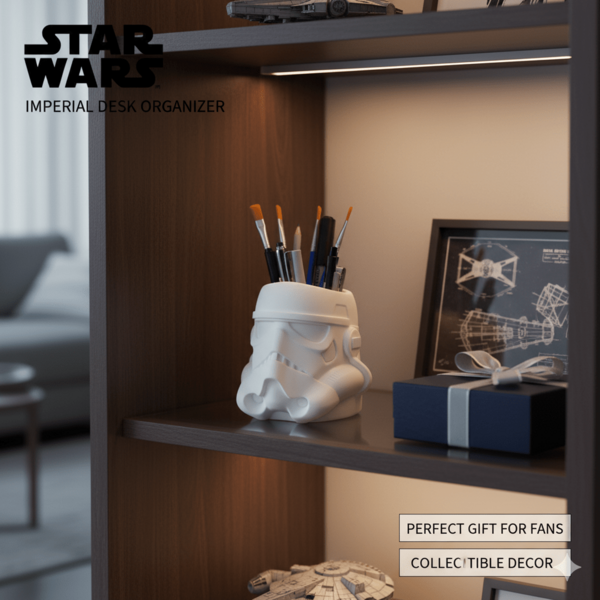 Star Wars 9厘米*8.4厘米 星球大战冲锋队笔芯，白色帝国冲锋队创意笔芯，家居办公桌面装饰吊坠笔芯，适合作为星球大战粉丝的礼物，生日、新年、圣诞节适用