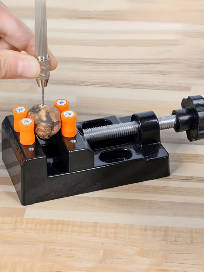Mini Drill Press Vise Clamp For DIY Jewelry And Crafts – Quick-Adjust 0-2 Inch (0-5.3cm) ABS Plastic Bench Vise, Precision Drilling & Engraving Tool For Watch Repair And Artwork
