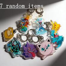 pocket monsters Pok é Mon Acrylic Keychain Anime Cartoon Keychain Backpack Accessories