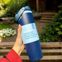 0'wal'aa 30oz Stainless Steel Insulated Mug/Coffee Mug/Car Mug - Convenient And Portable Multi-Functional Water Bottle - Perfect For Cars, Homes, Work And Travel, Suitable For Drinking Hot And Cold Beverages, Easy To Clean, Double-Necked Bottle, Suitable For Home/Office/Gym. - 青碧色 - 查看 3