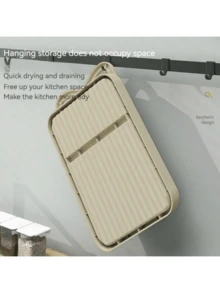 1pc Kitchen Household Pot Lid Shelf Countertop Multifunctional Vertical Foldable Easy Cleaning Spoon Storage Rack Spatula Shelf Kitchen Utensils