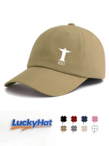 1 件 BRASIL 印花水洗棒球帽，男女皆宜，经典休闲时尚复古柔软吸汗带可调节尺寸轻便百搭复古老爹帽，适合户外运动日常穿着派对度假海滩度假，是送给家人和朋友的完美礼物