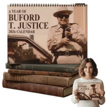 YEAR OF BUFORD TJUSTICE 2026 CALENDAR 2026 Large Monthly Wall Calendar - Sheriff Buford Style Calendar With Aesthetic - A - 查看 1