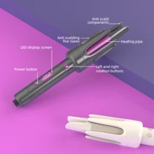 XBJ 32mm Automatic Curling Iron & One-Touch Rotating Curling Wand | Ceramic Barrel With 4 Temp Settings & Fast Heat | Create Salon Waves & Y2K Looks On All Hair Types | 360° Swivel Cord For Travel, Party & Daily Styling | Perfect Christmas Gift For Girlfriend & Wife (Plancha De Pelo For Women) - Xem 10