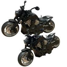 Miniature Harley Motorcycle, 1:12 Scale, Collectors' Item, Friction Control, Lights And Sound. - Xám - Xem 8