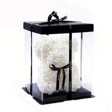 1pc 7.87 Inch Artificial Rose Bear, Romantic Creative Gift Suitable For Valentine's Day, Mother's Day, Anniversary, Wedding, Birthday, Christmas, Packaged In A Box - Multicolor - View 5