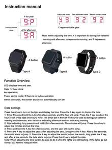 1pc Women's Fashionable & Cute LED Electronic Watch With Date & Time Display, Suitable For Daily Life And Christmas/Holiday Gift - Multicolor - View 8