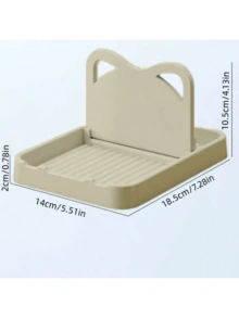 1pc Kitchen Household Pot Lid Shelf Countertop Multifunctional Vertical Foldable Easy Cleaning Spoon Storage Rack Spatula Shelf Kitchen Utensils