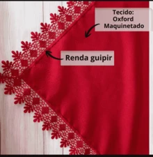Elegant Tablecloth, 2.20m X 1.50m, For Kitchen With 6 Chairs. - Red - View 3