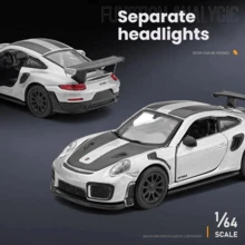 Burago 1:64 911 GT2 RS Sports Car Model, Alloy Diecast Toy Car, Collectible Gift - Multicolor - View 4