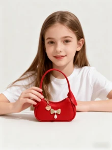 Bolsa infantil com laço, nova bolsa para outono/inverno, bolsa pequena e moderna para meninas, bolsa de princesa, porta-moedas infantil, mini bolsa, bolsa super fofa, presente de Natal, presente de aniversário, bolsa para doces, bolsa para batom, bolsa pequena personalizada, bolsa para lanches e compras, bolsa para acessórios, bolsa, bolsa de passarela - Tamanho Único - Ver 17