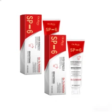 La pasta dental blanqueadora SP6 de 120 g contiene aceite de coco, bicarbonato de sodio y menta. Esta pasta suave limpia eficazmente los dientes, elimina las manchas y el amarilleamiento, y cuida tu salud bucal. - Menta - Ver 9