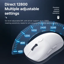 Chuột không dây AJAZZ NJ07 dành cho văn phòng và chơi game, độ phân giải tối đa 12800 DPI, tốc độ phản hồi 1000Hz, phản hồi nhanh, cầm nắm chắc chắn, nhẹ và dễ mang theo, bấm êm, thiết kế tối giản, phù hợp cho văn phòng và chơi game. - Nhiều màu - Xem 8