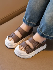 2-5 Years Old Kids Flat Sandals, New Summer Fashion Boys Beach Shoes, Soft Bottom Toddler Sandals, Suitable For Summer - Brown - View 11