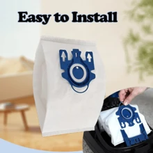 3/6/12 piezas Bolsas de polvo 3D talla grande gruesas para aspiradoras Miele de la serie GN, C2 C3 S2 S5 S8 S400, accesorios para aspiradora