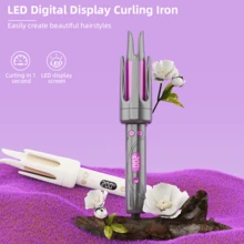 XBJ 32mm Automatic Curling Iron & One-Touch Rotating Curling Wand | Ceramic Barrel With 4 Temp Settings & Fast Heat | Create Salon Waves & Y2K Looks On All Hair Types | 360° Swivel Cord For Travel, Party & Daily Styling | Perfect Christmas Gift For Girlfriend & Wife (Plancha De Pelo For Women) - Xem 8