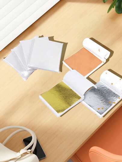 25-300 PCS Square Edible Gold Foil Sheets (For Decoration Only), DIY Cake/Dessert Decoration, Suitable For Birthday, Wedding And Party Decoration, Cake Decorating Tools, Bridal Headpiece Decoration