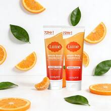 2pcs  Deodorizing Body Lotion Full Body Deodorant - Invisible Cream Tube - 72-Hour Odor Control - Aluminum-Free, Baking Soda-Free, Moisturizing Skin - Suitable For All Skin Types - trái cam - Xem 2