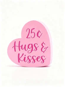 4件套浪漫心形装饰品，情人节礼物，婚礼主题装饰，婚礼回礼，情人节装饰，节日装饰道具，适合情人节、感恩节和新年礼物，也可用于办公室、客厅和卧室的家居装饰。 - 彩色 - 查看 16