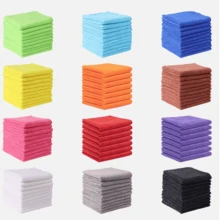 15pcs/16pcs/17pcs/20pcs Kitchen Cleaning Cloths, Other Cleaning Cloths, Soft Microfiber, Super Absorbent Dishcloths, Multi-Purpose Cleaning Rags, Double-Sided Cleaning Wipes, Kitchen Accessories, High Water Absorption, Suitable For Car Cleaning, Kitchen Degreasing, Dishwashing, Bathroom And Home Cleaning, Household Essential. Mother's Day Gift - Black - View 9