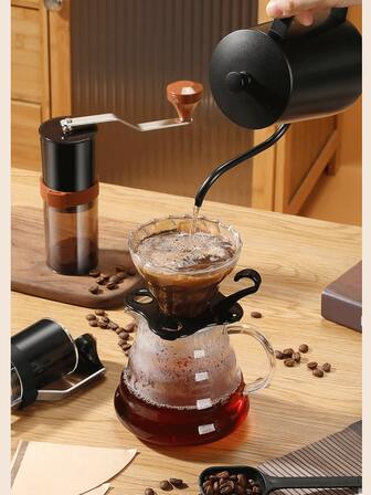 Manual Coffee Grinder, Hand Operated Coffee Bean Grinder, Small Household Coffee Mill For Drip Coffee Maker