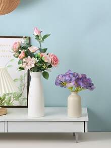 1个装饰花瓶 - 侘寂/乡村风格家居装饰，奶油白，3种尺寸可选，适合插花、家居装饰、房间装饰，玻璃花瓶 - 彩色 - 查看 6