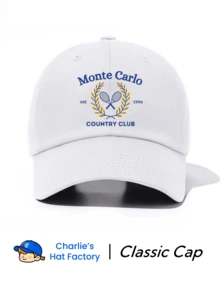 1件 Monte Carlo 印花棒球帽，男士經典款，休閒時尚復古，柔軟吸汗帶，可調節尺寸，輕量防曬，百搭復古爸爸帽，適合戶外運動、日常穿著、聚會與度假，送給家人朋友的完美禮物 - MONTE CARLO - 查看 4