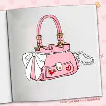 [Handmade Essential] Healing Painting Coloring Book For Beginners, Stress Relief Doodle, Simple & Large Relaxing Design, Cute Character, Thick & Opaque, Back To School, Graduation Gift, Stationery & School Supplies, Suitable For Girls, Valentine's Day, New Year Gift - Sketchbook - View 10