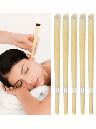 5/10 piezas Palitos compactos para limpieza de oídos - Herramientas de cuidado de oídos para spa en casa