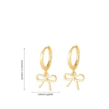2件套奢华优雅蝴蝶结耳环，女士珠宝礼品，适合派对和日常佩戴 - 風格 V - 查看 14