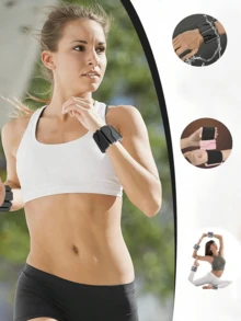 2磅脚踝负重手环 可调节瑜伽健身训练健身房硅胶可调节可穿戴腕踝负重瑜伽承重硅胶健身手环隐形器材护腿护臂护腕运动训练负重环