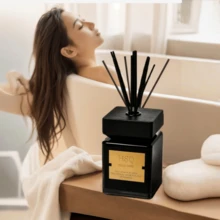 1 Set Reed Diffuser 16.9floz (500ml) / 1 Set 200ml Aromatherapy Kit, Hotel Grade Flameless Essential Oil Fragrance Rattan Sticks, Long Lasting Scent - 500ml/16.9floz - View 1