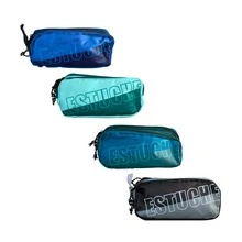 Estucheras de 3 Cierres Disponibles en 4 Colores Diferentes, con Amplia Capacidad y Organización para Mantener Plumas, Lápices, Marcadores y Accesorios Siempre Ordenados, Prácticas para Escuela, Oficina y Uso Diario con Estilo y Comodidad - Negro - Ver 1