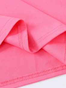 Girls' Letter & Daisy Print Short Sleeve T-Shirt, Casual & Fashionable New Style Tween Girl Clothing - Hot Pink - View 6