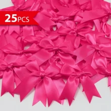 25 chiếc nơ ruy băng satin màu sắc tươi tắn 8.5cm*32cm - Dùng để gói quà hình tròn đẹp mắt, làm đồ thủ công, trang trí sinh nhật và đám cưới, chất liệu polyester, quà tặng ngày lễ hoàn hảo, vật dụng đóng gói quà tặng, trang trí Ngày của Mẹ. - Nhiều màu - Xem 7
