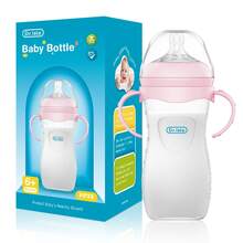 5.07盎司/8.11盎司/11.16盎司 1个装 新生儿硅胶奶瓶 - 彩色 - 查看 12