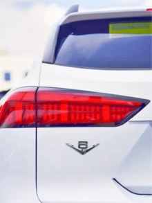 3D V6 V8 T 金属镀铬徽章贴纸，适用于 4Runner Tacoma Sequoia Limited - 带 V6 V8 标志的大排量车辆，用于汽车改装的金属侧面和后部贴纸，必备时尚外部汽车贴纸 - 彩色 - 查看 11