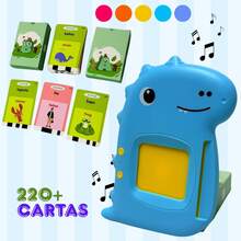 Card Reader In English And Portuguese, Children's Learning Cards. - Màu xanh lam - Xem 6