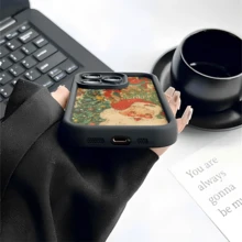 Watercolor Christmas Decorations Patterned Soft Silicone Phone Case For IPhone 17 16 15 14 13 12 11 Pro Max Plus Air X XS, For Samsung S21S22/23/24/25/A13/14/15/17/33/35/54/NOTE20 Christmas And Valentine's Day Gifts, Gifts For Boyfriends And Girlfriends, Family Members - 酒紅色 - 查看 8