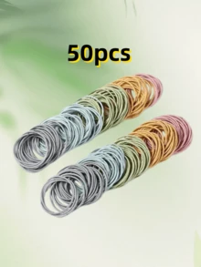 100 Stück/80 Stück/40 Stück/10 Stück Mehrfarbig, hochelastisch ohne Haare zu beschädigen, Frauen Straßen Lässig Stil, elegant hochelastisch, nahtlos und nicht zerstörend, geeignet für Frauen Pferdeschwanz binden, Schminken, Baden, Haarewaschen, Pendeln, Sport Urlaub, Schulveranstaltungen, Haargummis, Haargummibänder, Scrunchies, Haarseile, Haargummis - Schwarz - Übersicht 12