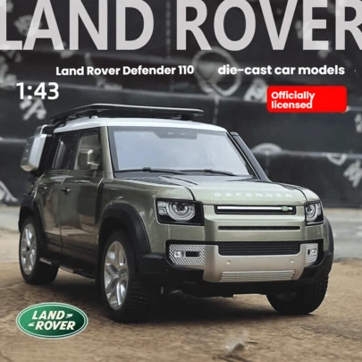 Burago 1:43 Scale Land Rover Defender 110 Diecast Model Car, Collectible Toy Vehicle, Gift For Men